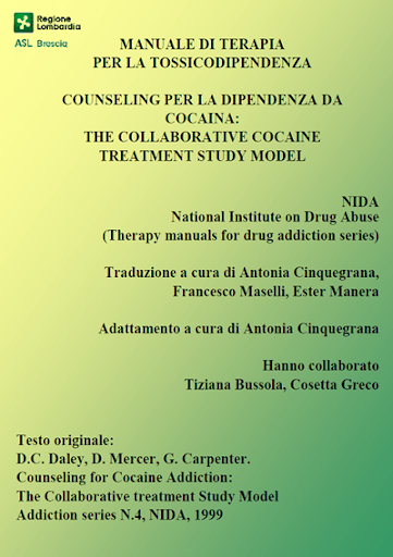 MANUALE DI COUNSELING PER LA DIPENDENZA DA COCAINA