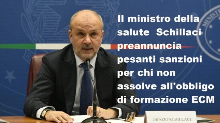 Pesanti sanzioni per chi non assolve all’obbligo di formazione ECM, intervista al ministro Schillaci