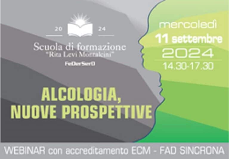 Webinar gratuito con ECM di FeDerSerD: ALCOLOGIA, NUOVE PROSPETTIVE. Innovazione e Integrazione nel Servizio Pubblico per le Dipendenze